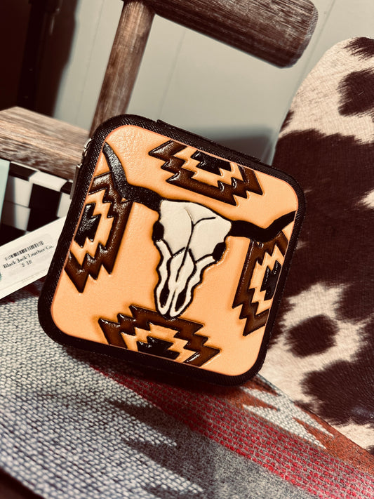 Longhorn Leather Jewelry Box