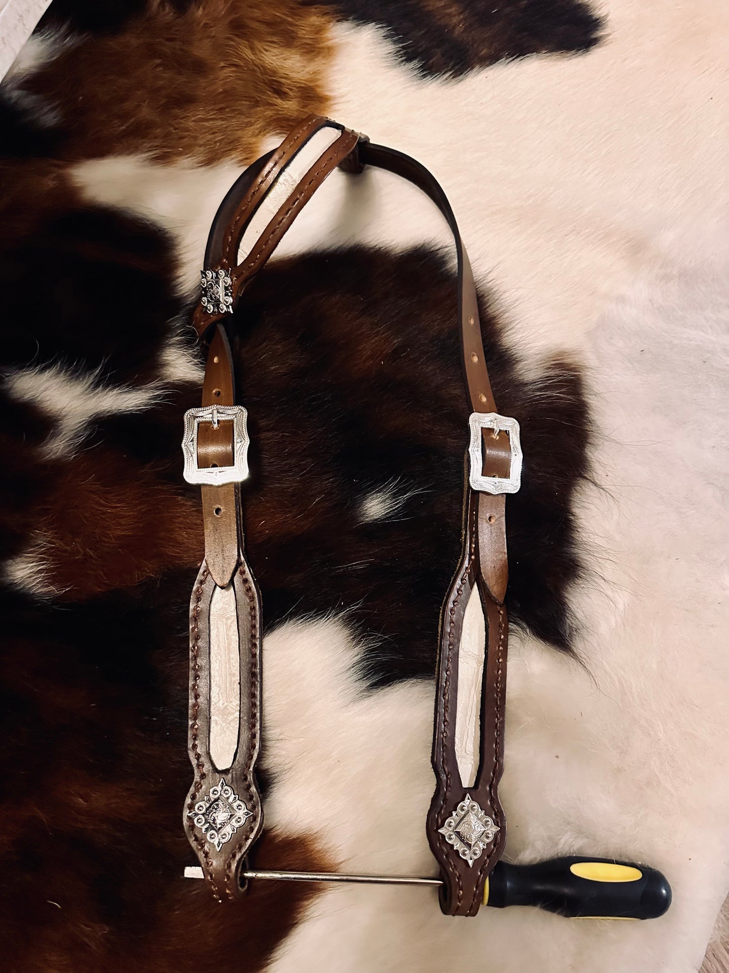 White Gator Headstall