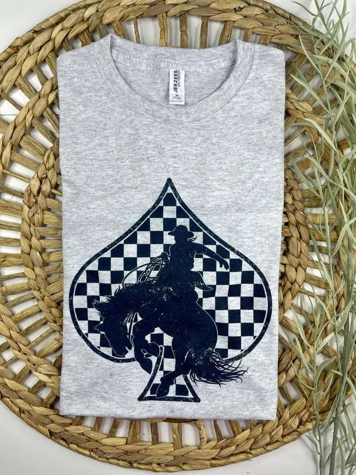 Checkered Bronc Tee